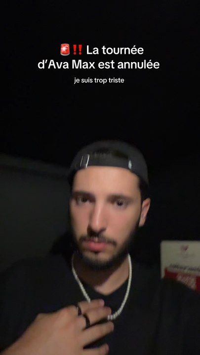 🚨‼️ La tournée d’Ava Max est annulée