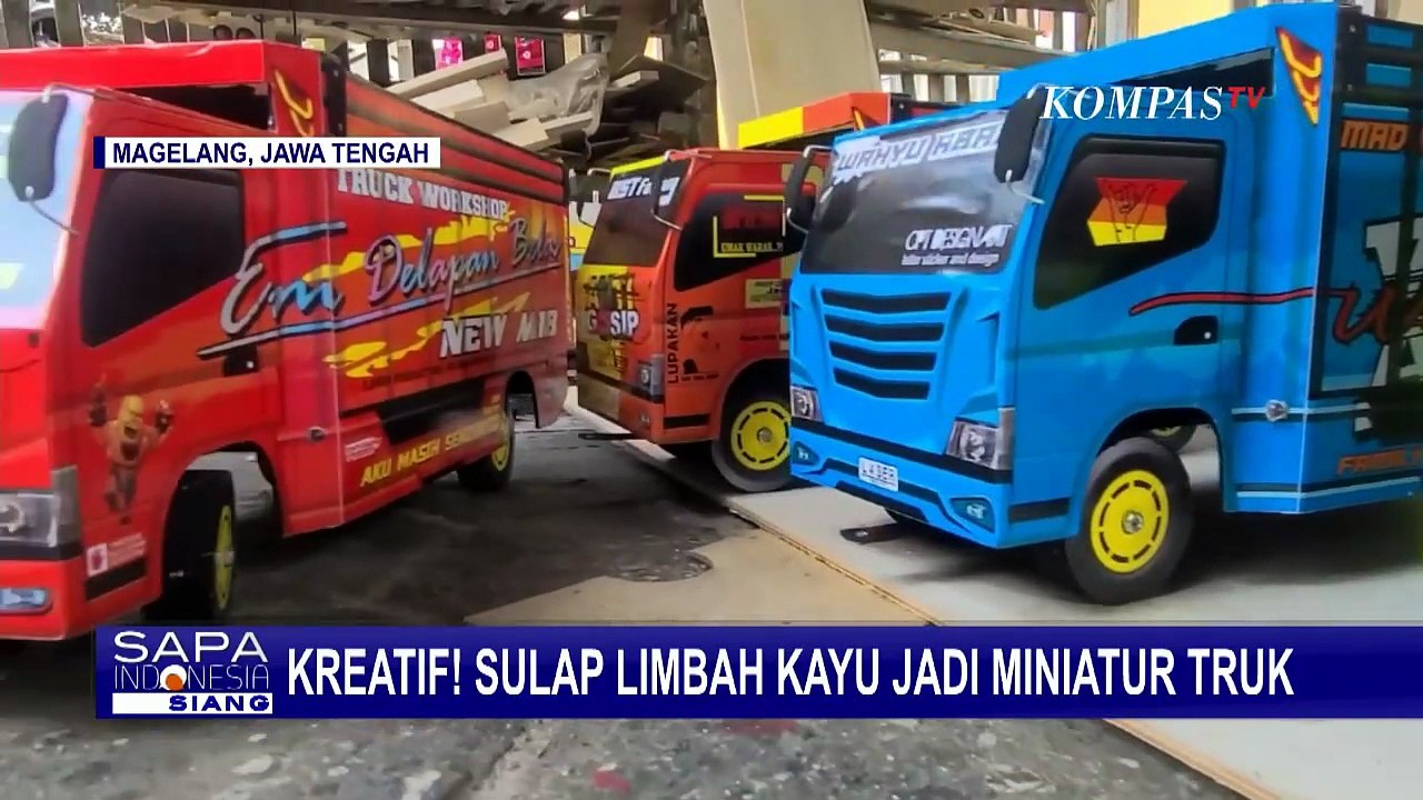 Warga Magelang Sulap Limbah Kayu Jadi Miniatur Truk, Laris hingga ke Kalimantan | SAPA SIANG