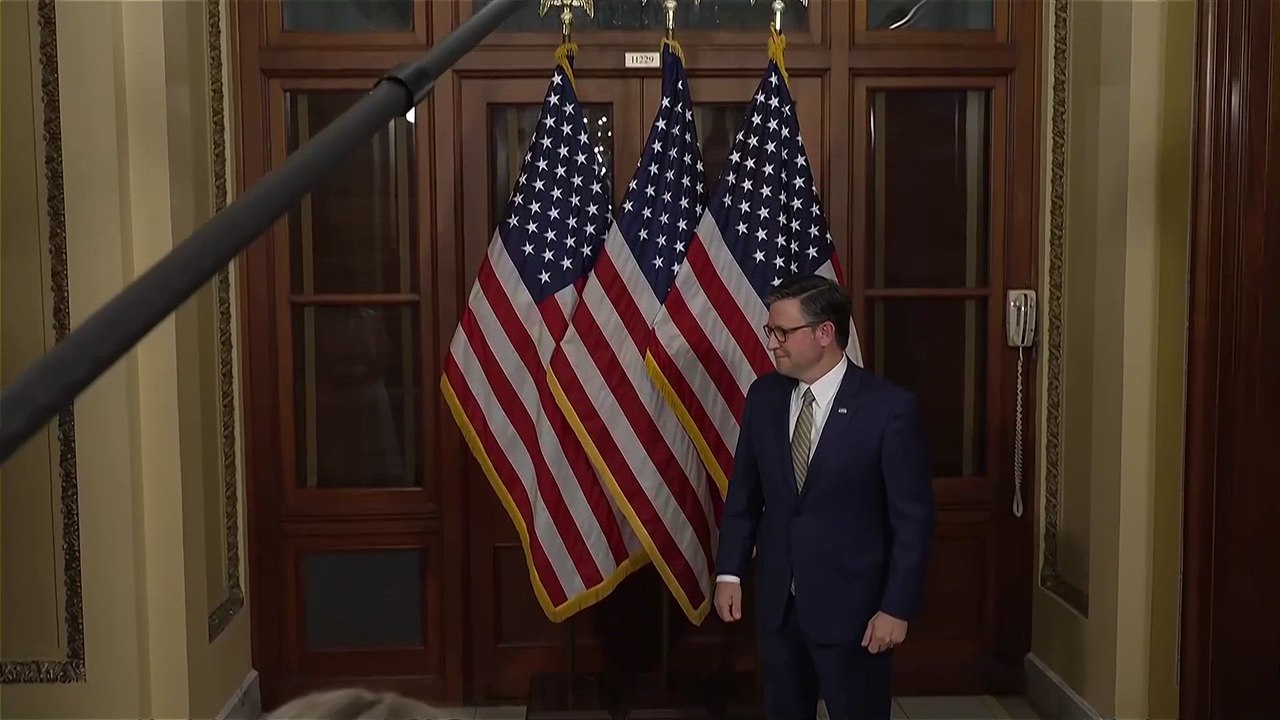 NETANYAHU MEETS with MIKE JOHNSON at the CAPITOL amid IRAN TENSIONS