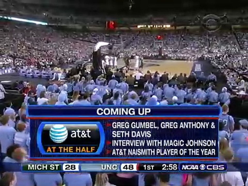 North Carolina Tar Heels Vs Michigan State Spartans (4/6/09)