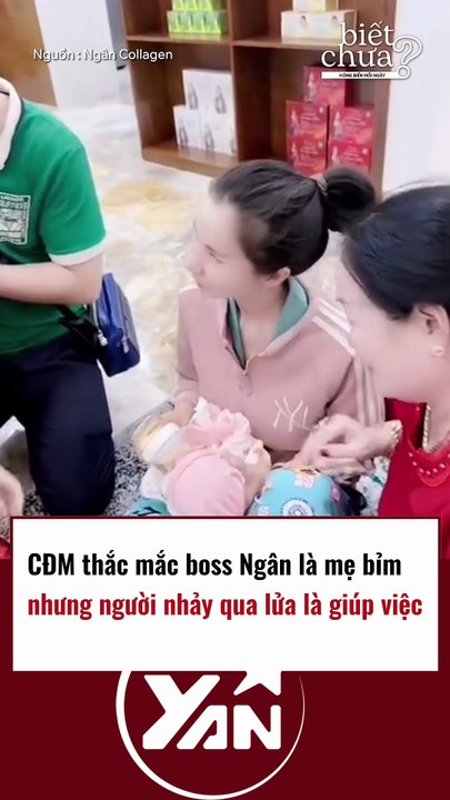 CĐM thắc mắc Boss Ngân là mẹ bỉm nhưng người vượt qua lửa lại là giúp việc