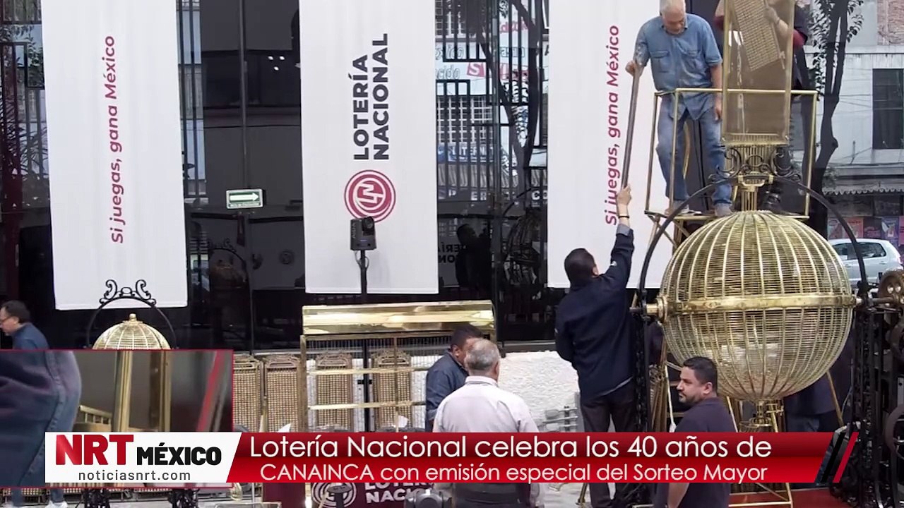 Lotería Nacional celebra los 40 años de CANAINCA con emisión especial del Sorteo Mayor