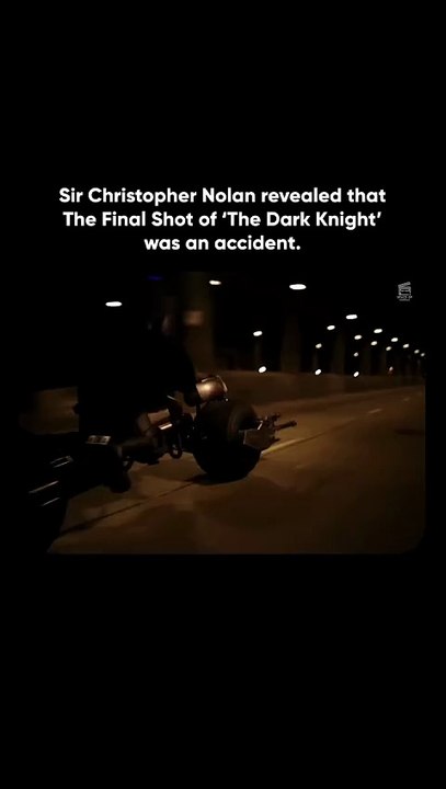Dark knight End credit scene is accident