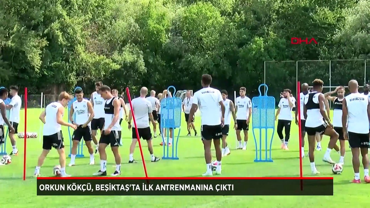 Orkun Kökçü, Beşiktaş'ta ilk antrenmanına çıktı