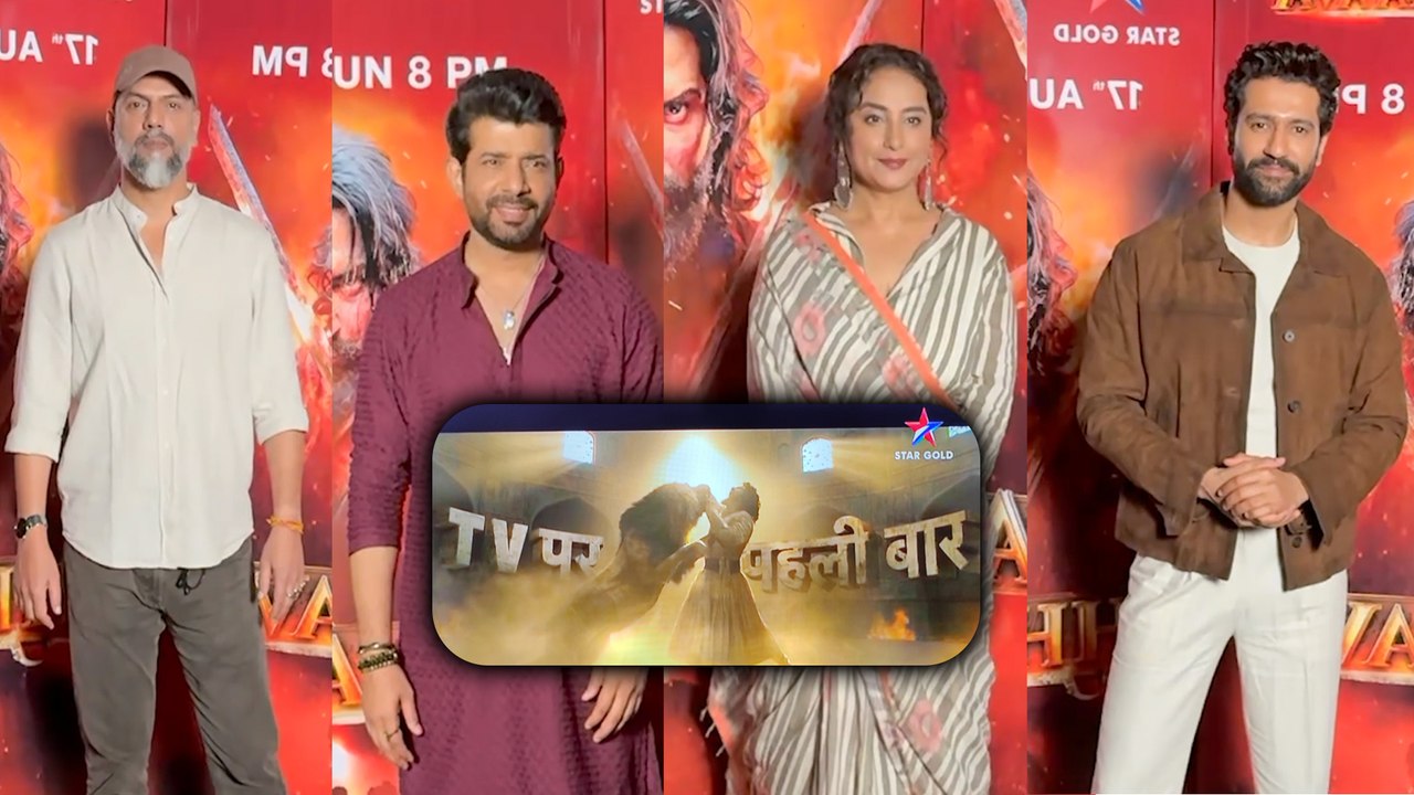 World Television Premiere Of CHHAAVA: Vicky Kaushal, Director Laxman Utekar & Team Celebrate Together