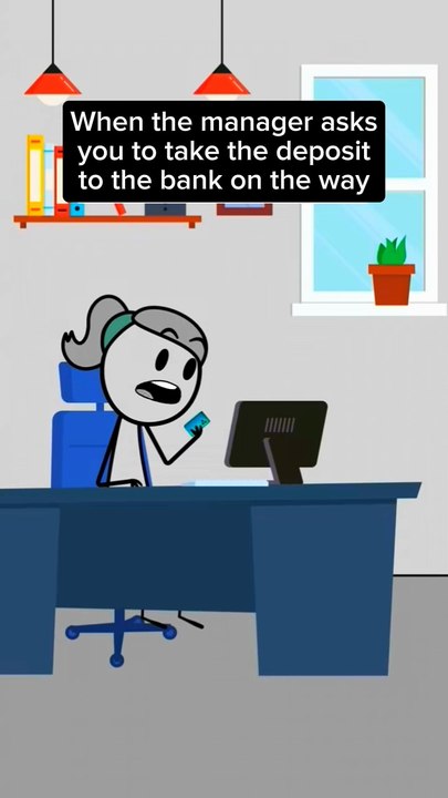 How to Handle Bank Deposits for Managers: Quick Guide #viralvideo #shorts #animation