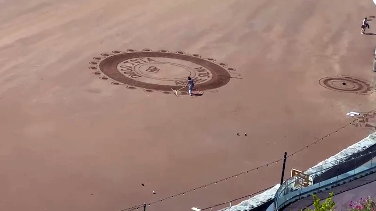 Sand tribute honours Liverpool FC's Diogo Jota and brother Andre Silva