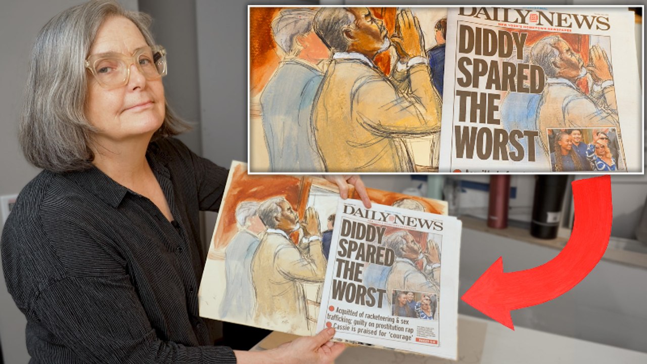 Courtroom Artist Elizabeth Williams Breaks Down the Art of Illustrating the Sean "Diddy" Combs Trial | THR Video