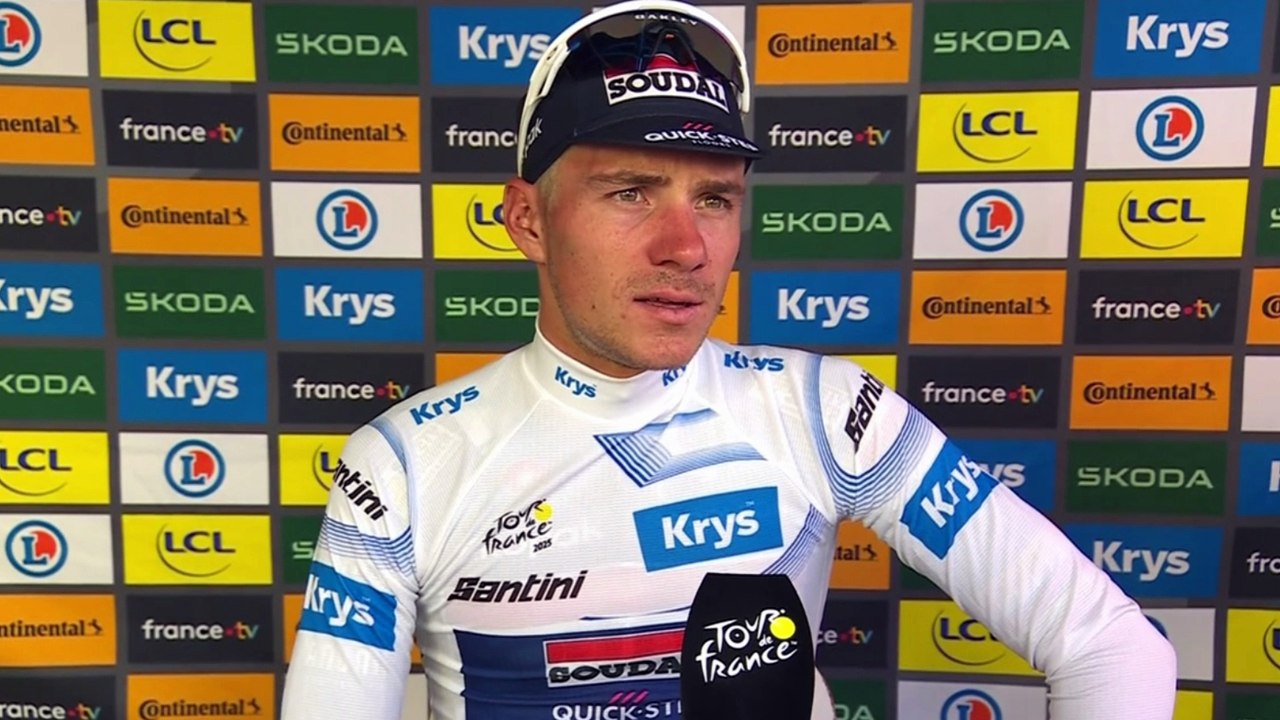 Tour de France 2025 - Remco Evenepoel : "Les jambes très lourdes... heureusement je n'ai pas complètement abandonné"