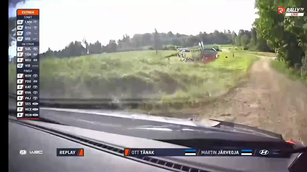 WRC 2025 Estonia SS9 Tanak Mistake Chicane