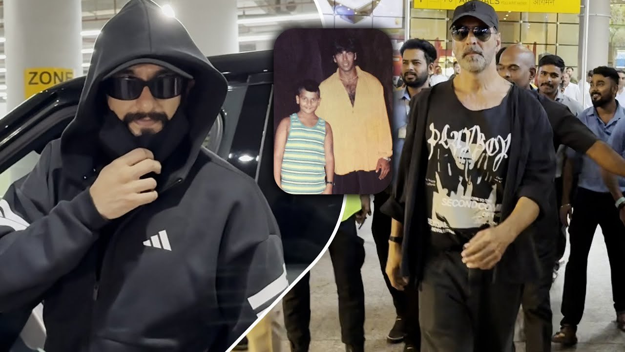 Akshay Kumar-Ranveer Singh Make Fans Go Crazy At The Mumbai Airport! Energetic Actors Of Bollywood!