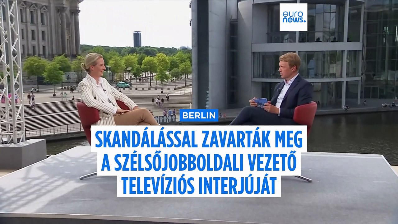 Tüntetők zavarták meg az AfD vezérének élő interjúját, a tévétársaság magyarázkodik