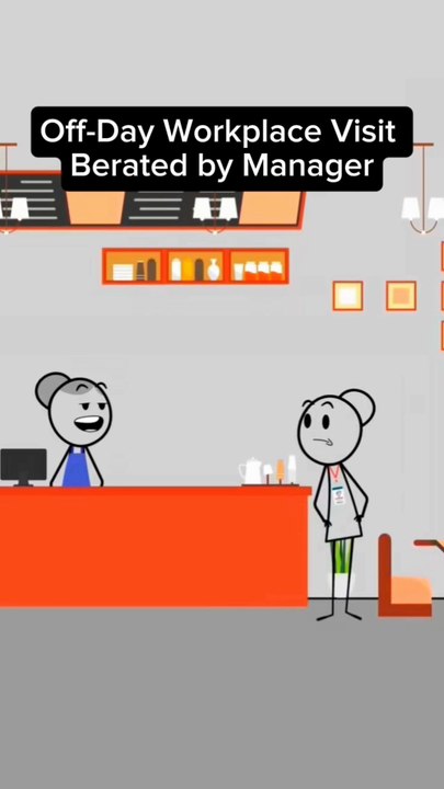 Off-Day Workplace Visit Berated by Manager #animation #viralvideo #work #shorts  #manager #usa#FunnyAnimation #CartoonComedy #AnimatedShorts #Shorts #ViralCartoon #ComedySkits