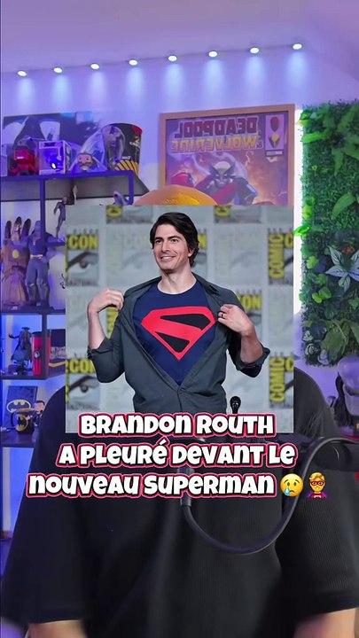 Brandon Routh en LARMES devant le nouveau Superman 😢🦸‍♂️