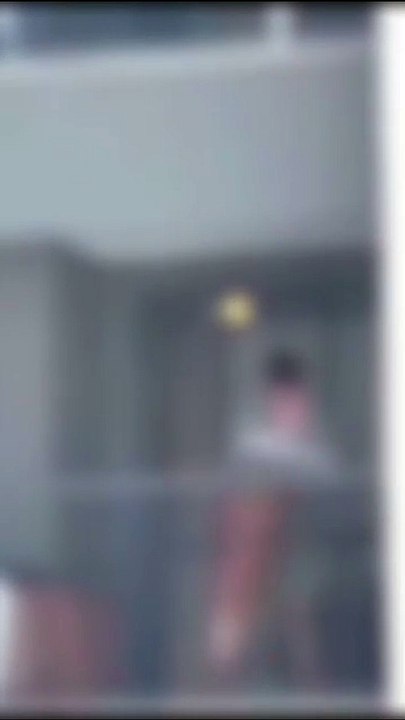 Vídeo mostra homem espancando cão e ameaçando jogá-lo do alto de prédio