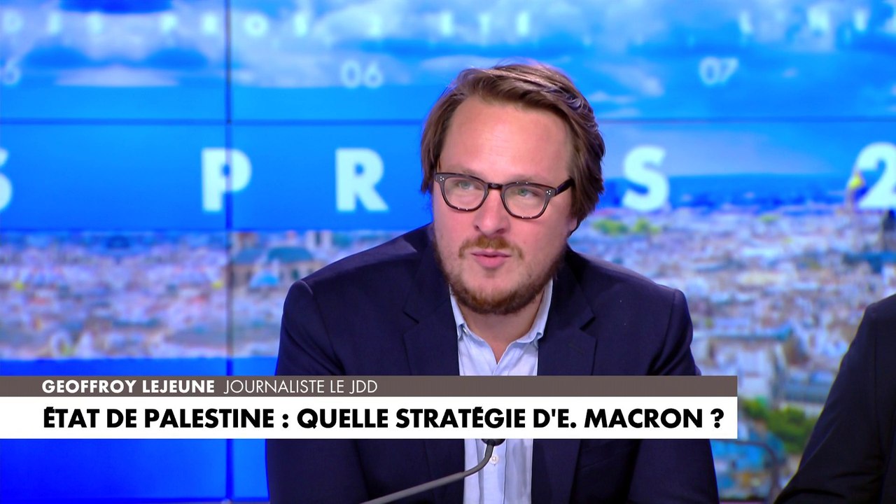 Geoffroy Lejeune s'exprime sur la reconnaissance de l'Etat de Palestine par la France