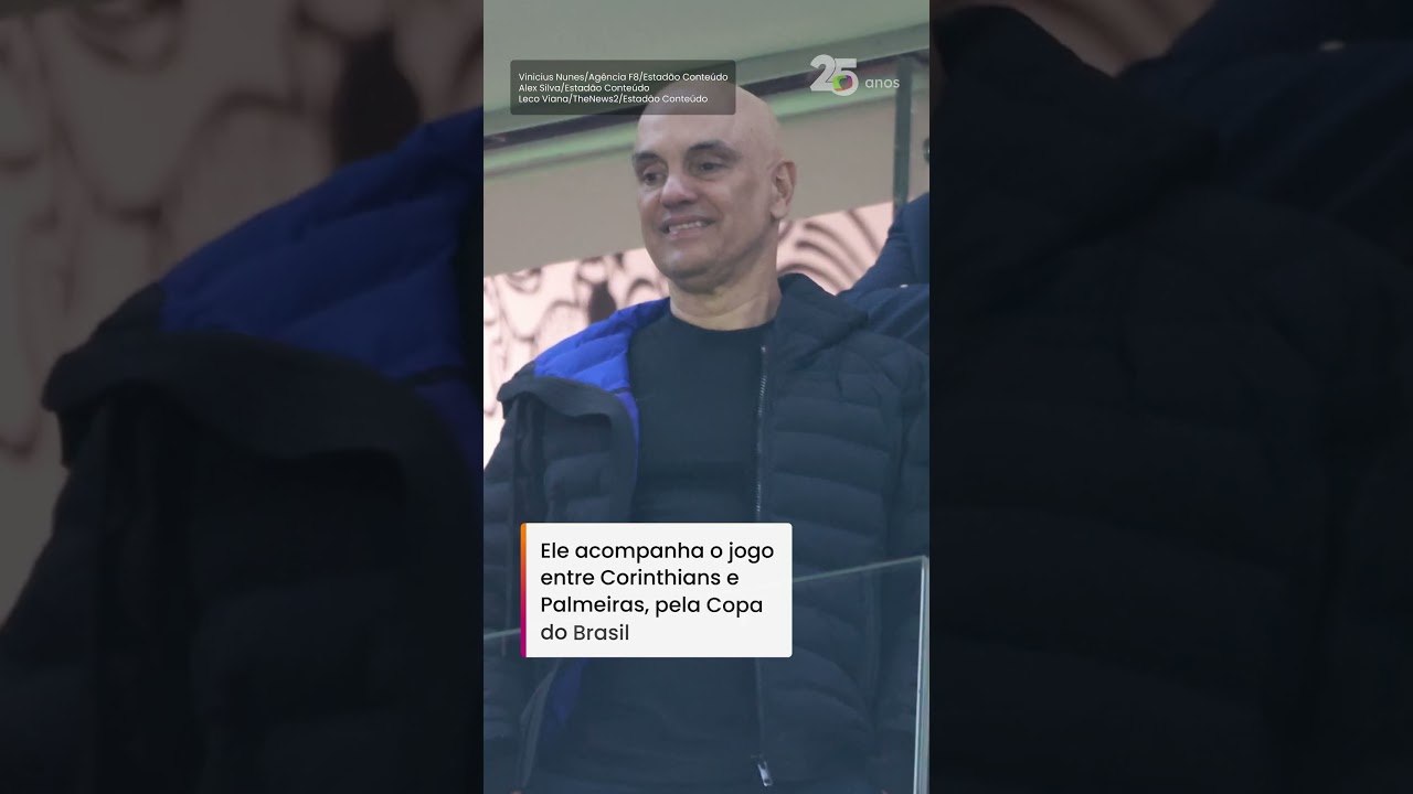 Moraes vai ao estádio curtir jogo do Corinthians horas após sanção de Trump #shorts