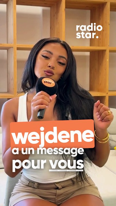 🎙 Wejdene a un message rien que pour vous 🤩  #Wejdene #RadioStarSud #artiste #chanteur #star