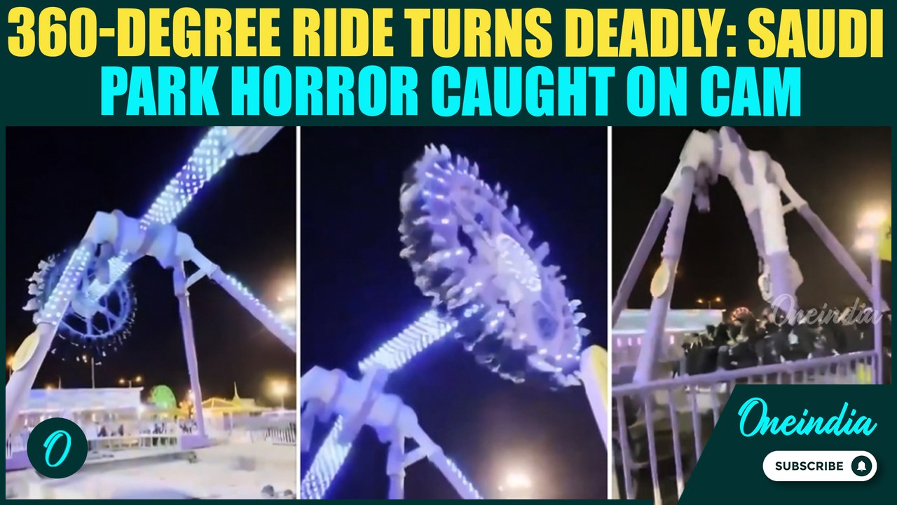SHOCKING VIDEO: Saudi Amusement Park Ride Snaps Into Two Mid-Air; 23 Injured in Mid-Air Horror