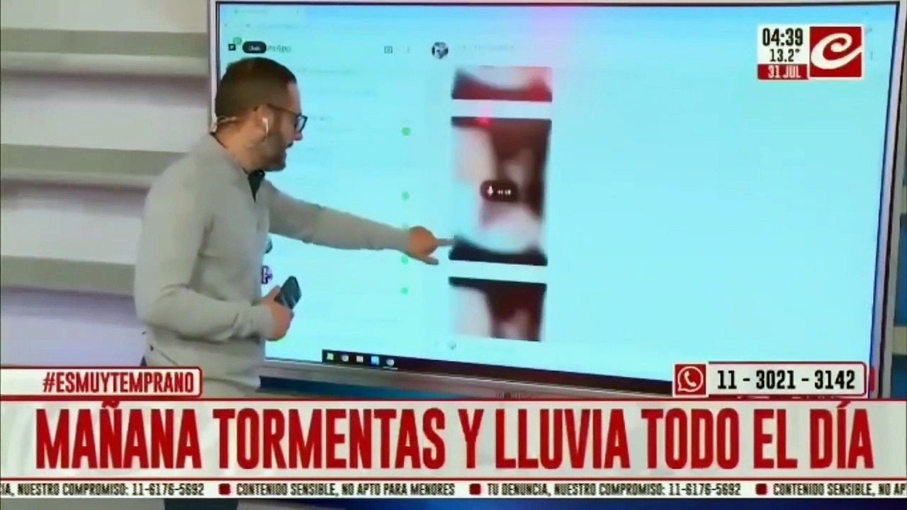 Crónica TV: un hombre mandó una foto íntima y la mostraron en vivo por error