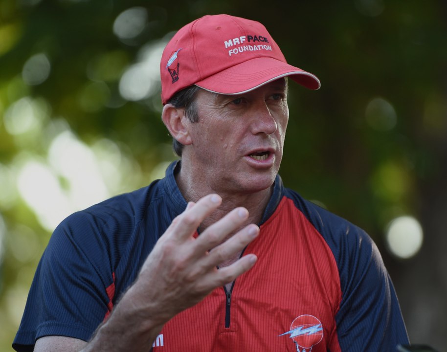 Australian Cricketer Glenn McGrath in Chennai