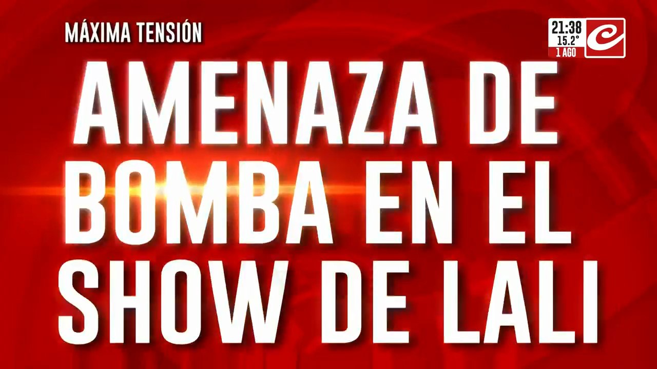 Amenaza de bomba en el show de Lali