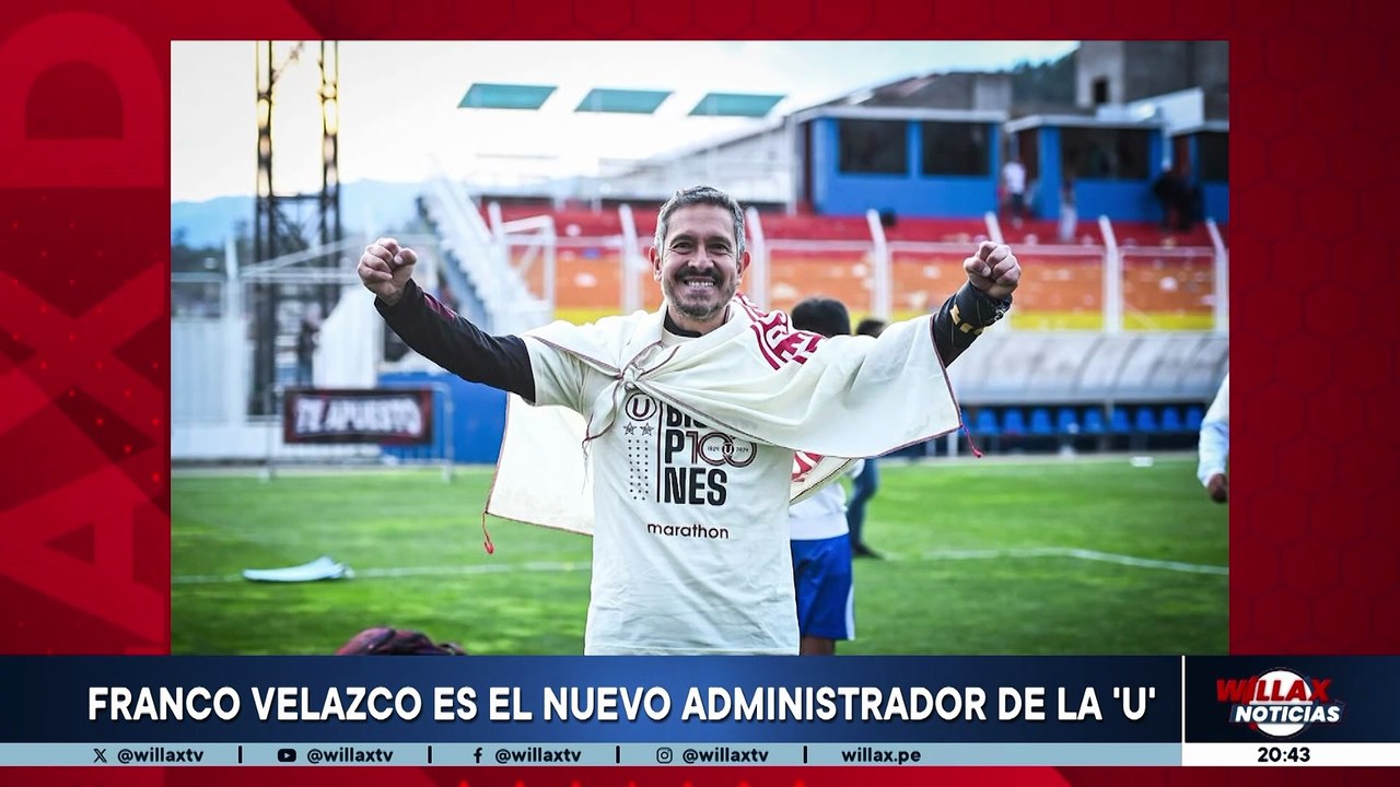 FRANCO VELAZCO ES EL NUEVO ADMINISTRADOR DE LA 'U' | Willax