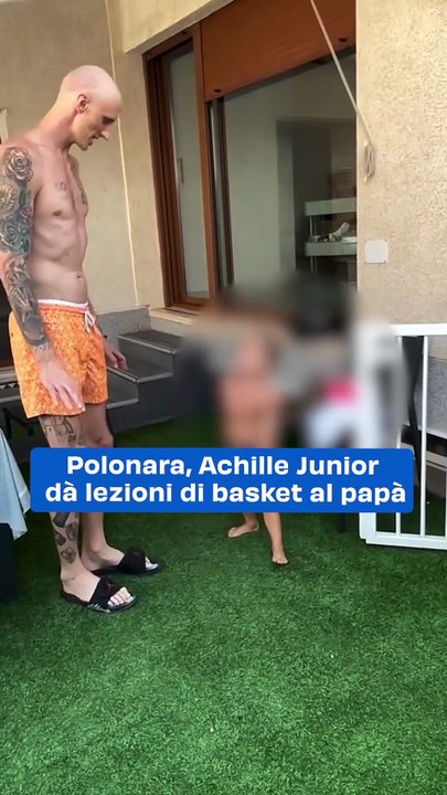 Achille Junior Polonara Insegna Basket al Papà: Il Video