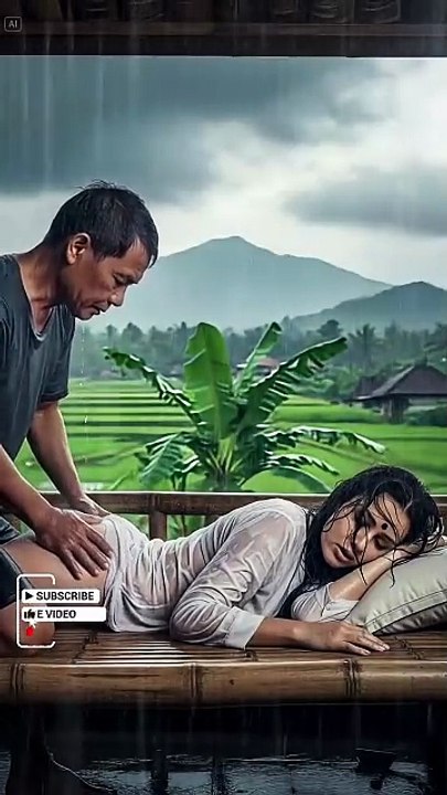 asmr rain the village life moments🌧️ #rain #rainsounds #asmr #asmr #memenight #shorts_720p