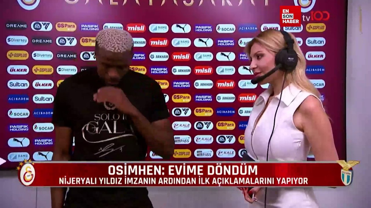 Osimhen tv100'e konuştu: Evime döndüm, çok mutluyum