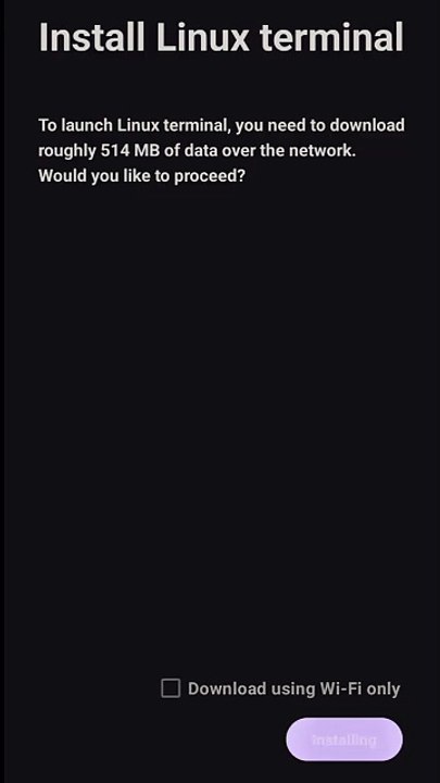 Getting the built in Android Terminal