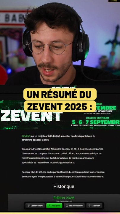 J'ai assez bien résumé ce qu'il va se passer au ZEVENT 2025 ?