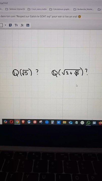 Exercice Théorie de Galois 🍎