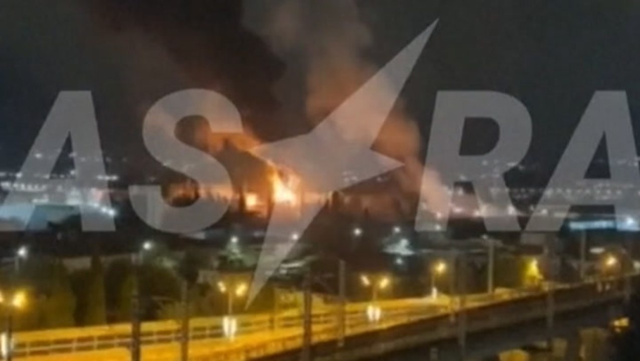Ukrainian drone attack sparks blaze at oil refinery in Russia