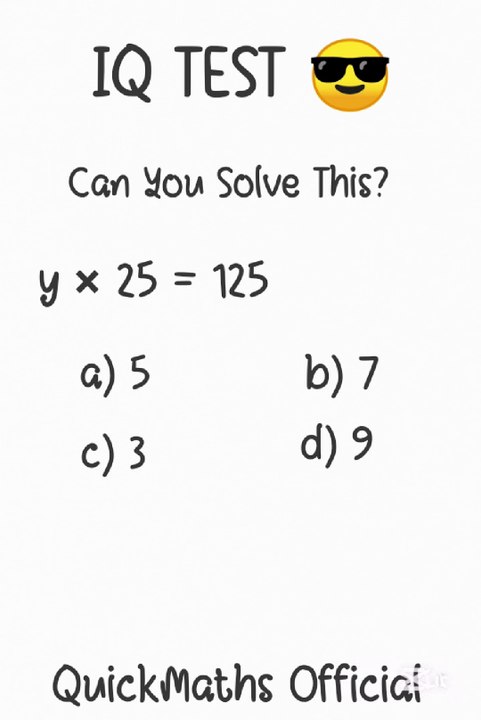 Can You Crack This IQ Test Puzzle? 😎 Quick Maths Challenge!