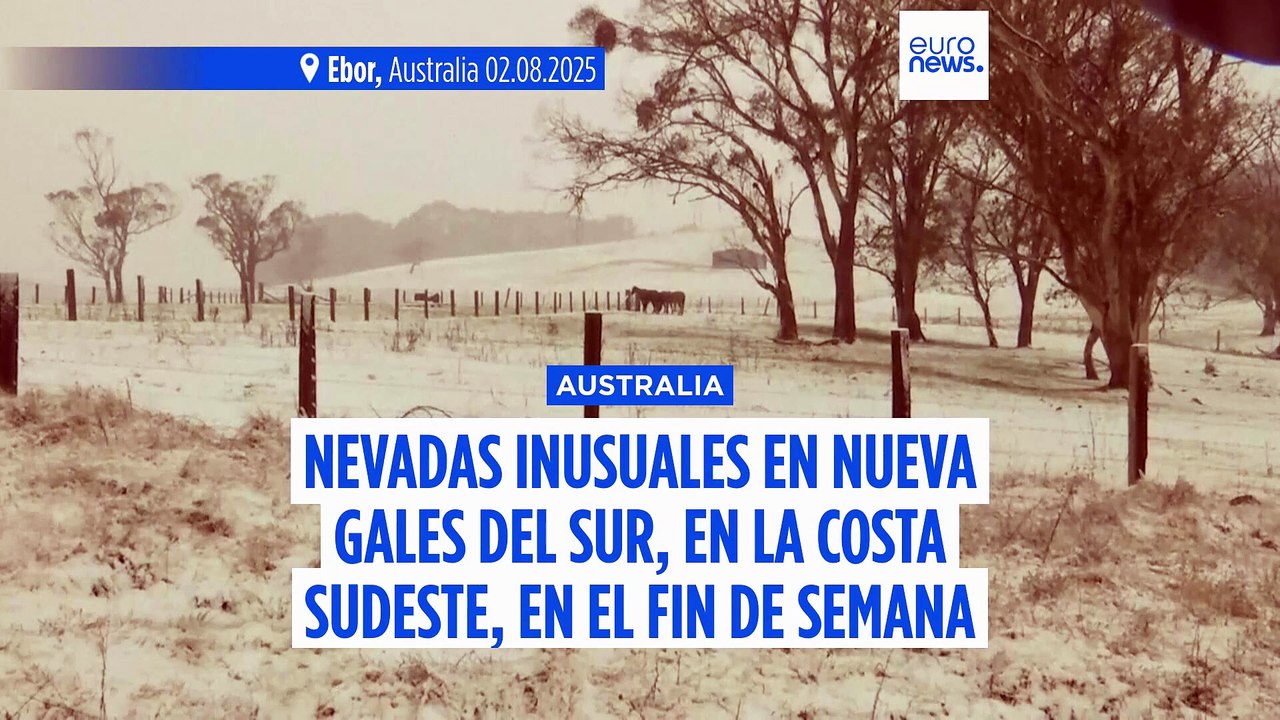 La zona metropolitana del sudeste de Australia recibe un récord de nevadas