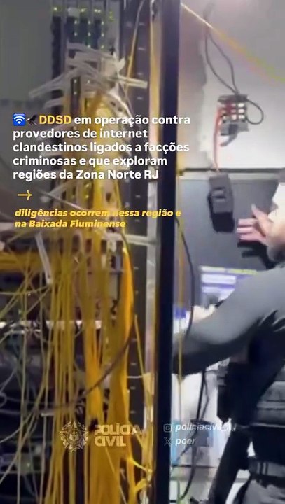 Rede Obscura: Empresas provedoras de internet ligadas ao Comando Vermelho são alvos de operação