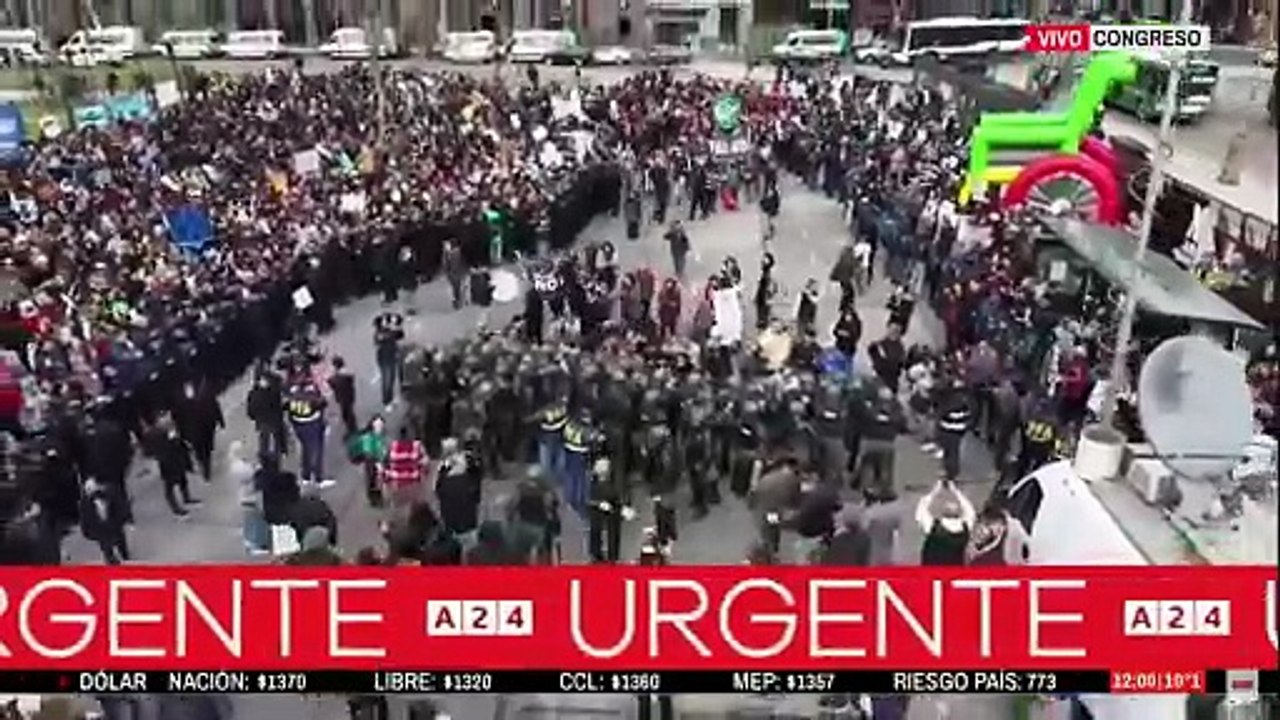 Luis Novaresio se quejó de la represión a los discapacitados