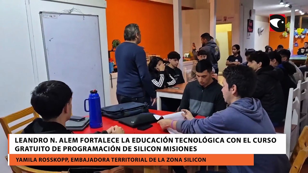 Leandro N. Alem fortalece la educación tecnológica con el curso gratuito de programación de Silicon Misiones