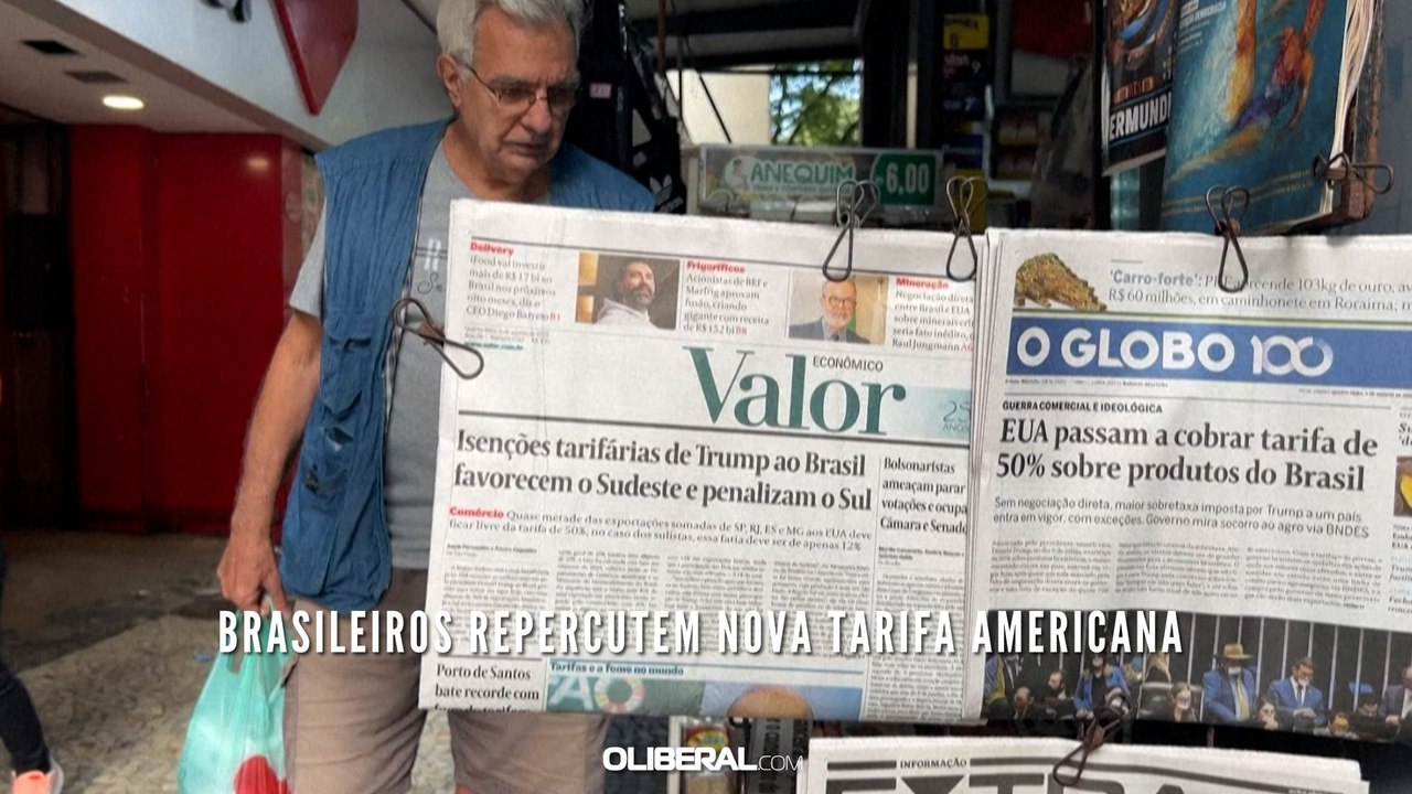 Brasileiros reagem à nova tarifa de 50% dos EUA sobre produtos brasileiros