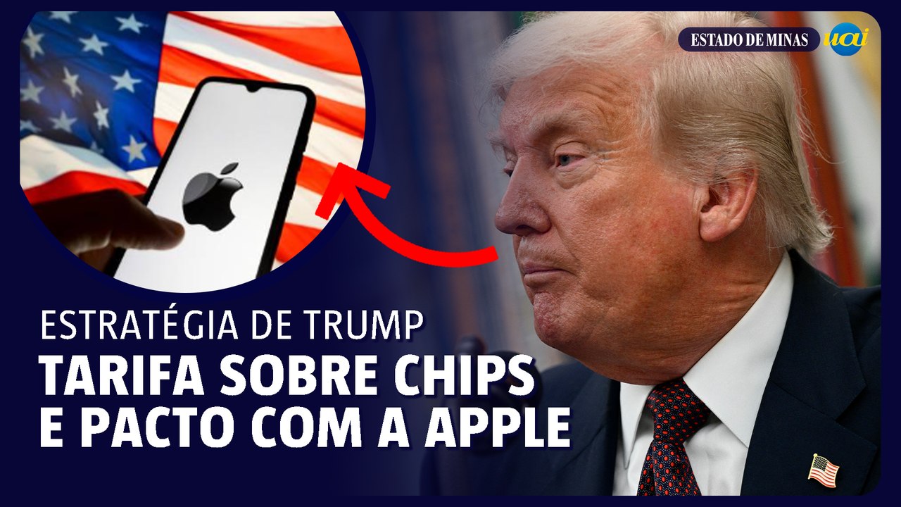 Trump impõe tarifa de 100% sobre chips e protege Apple