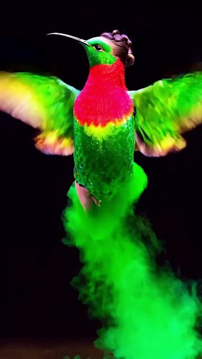 Wings of Transformation- Exploring the Human-to-Bird Metamorphosis On AGT  #AGT #magic #short