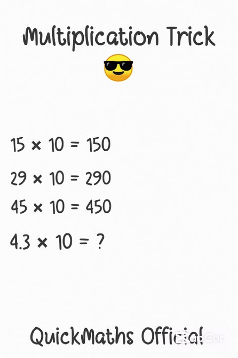 Multiply 2-digit Numbers in seconds! 😉