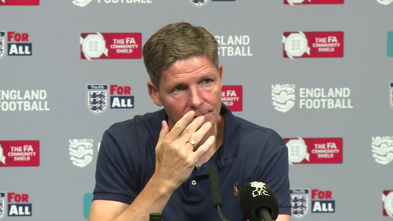 Crystal Palace manager Oliver Glasner reflects on their FA Community Shield win over Liverpool.