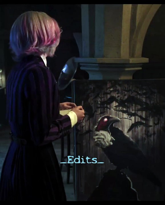 Wednesday & Xavier II This painting I drew is for you—because you’re a raven, a mystery yet unsolved