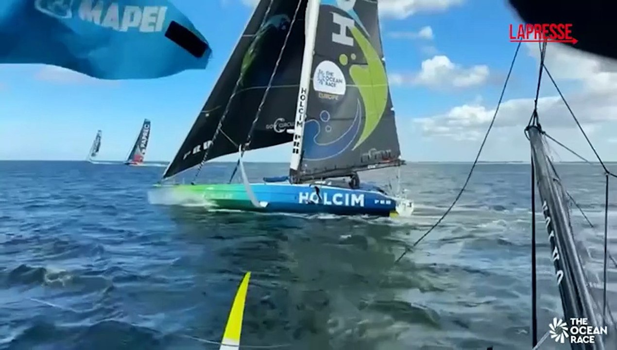 Ocean Race 2025, spettacolare collisione tra due barche a vela