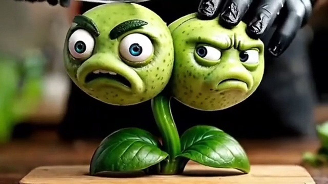 AI ASMR Cutting Plants VS Zombies 🧟 - Satisfying AI ASMR