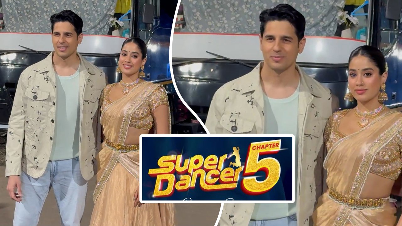 'Param Sundari' Sidharth Malhotra & Janhvi Kapoor Grace Super Dancer Chapter 5 Sets For Film Promotions