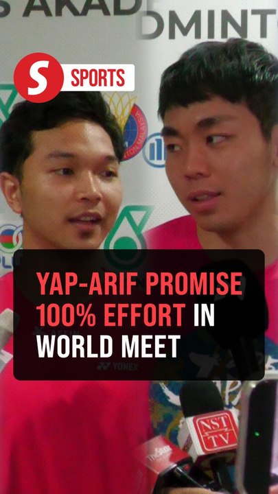 Yap-Arif promise nothing less than 100% effort in world meet