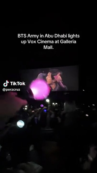 TikTok video of Abu Dhabi BTS Jin 'concert'